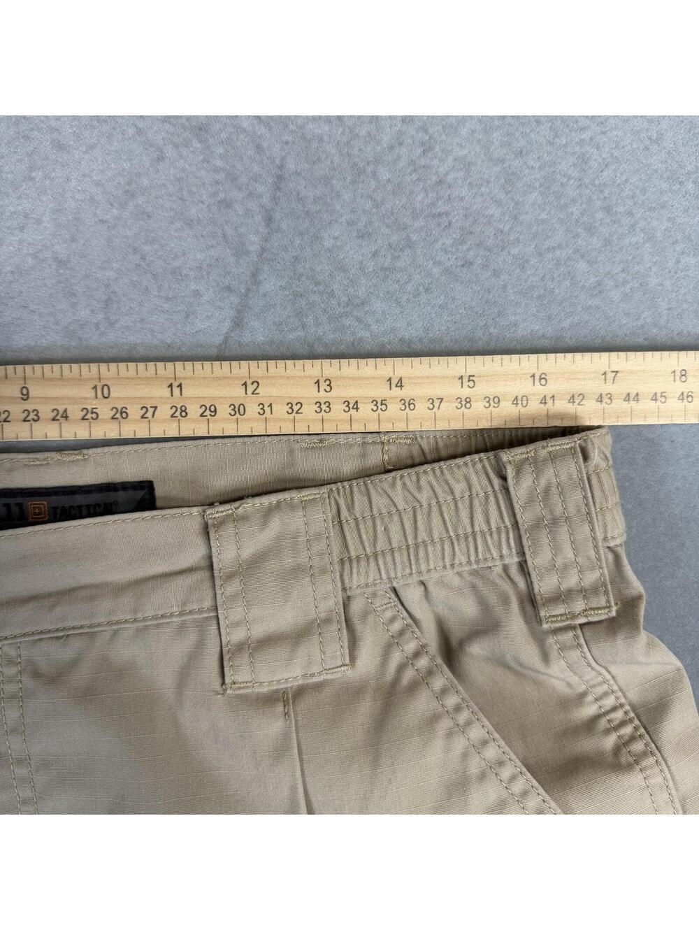 5.11 Tactical Cargo Pants Mens 34x32 Beige Taclite Pro Ripstop Range Duty - Picture 6 of 7